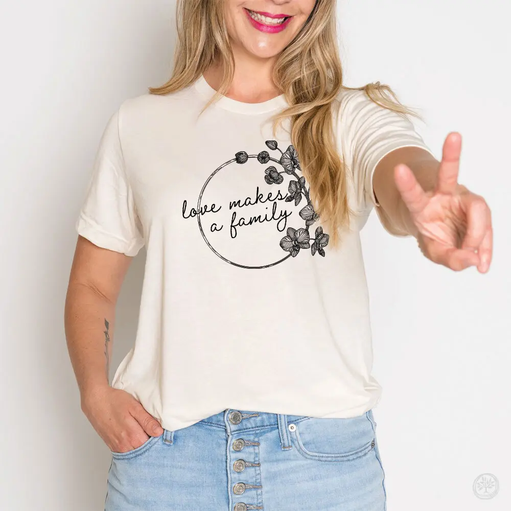 Love makes a family custom t-shirt